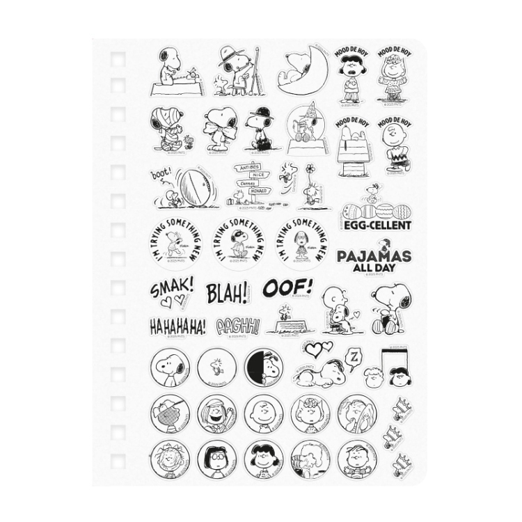 Agenda Mooving 2026 Snoopy  Día por Pagina Espiralada 14x20 cm Art.1404134